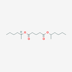 molecular formula C17H32O4 B14374492 Dihexan-2-yl pentanedioate CAS No. 89837-78-5