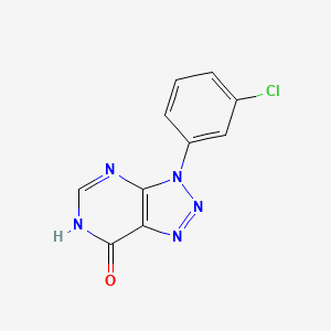 molecular formula C10H6ClN5O B1437453 3-(3-chlorophenyl)-3,6-dihydro-7H-[1,2,3]triazolo[4,5-d]pyrimidin-7-one CAS No. 114205-04-8