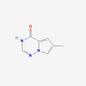 molecular formula C7H7N3O B1437454 6-methylpyrrolo[2,1-f][1,2,4]triazin-4(3H)-one CAS No. 310430-81-0