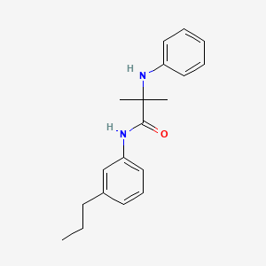 molecular formula C19H24N2O B14374549 2-Methyl-N~2~-phenyl-N-(3-propylphenyl)alaninamide CAS No. 90304-80-6