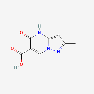 molecular formula C8H7N3O3 B1437456 2-methyl-5-oxo-4H,5H-pyrazolo[1,5-a]pyrimidine-6-carboxylic acid CAS No. 739365-02-7