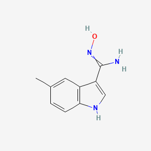 molecular formula C10H11N3O B1437458 N-Hydroxy-5-methyl-1H-indole-3-carboximidamide CAS No. 889943-61-7