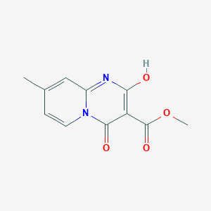 molecular formula C11H10N2O4 B1437460 methyl 2-hydroxy-8-methyl-4-oxo-4H-pyrido[1,2-a]pyrimidine-3-carboxylate CAS No. 1105189-76-1