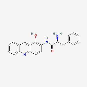 molecular formula C22H19N3O2 B1437461 (S)-2-Amino-N-(1-oxo-1,10-dihydroacridin-2-yl)-3-phenylpropanamide CAS No. 352525-09-8