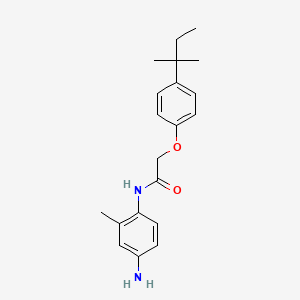 molecular formula C20H26N2O2 B1437467 N-(4-氨基-2-甲基苯基)-2-[4-(叔戊基)-苯氧基]乙酰胺 CAS No. 1020055-84-8