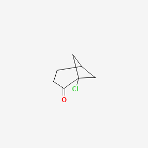 molecular formula C7H9ClO B14374683 Bicyclo[3.1.1]heptan-2-one, 1-chloro- CAS No. 89448-41-9