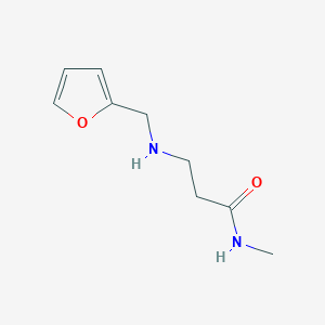 molecular formula C9H14N2O2 B1437469 3-[(2-呋喃甲基)氨基]-N-甲基丙酰胺 CAS No. 1040691-63-1