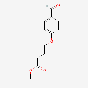 molecular formula C12H14O4 B1437471 4-(4-甲酰苯氧基)丁酸甲酯 CAS No. 117846-66-9