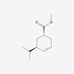 molecular formula C11H18O2 B14374747 Methyl (1R,5R)-5-(propan-2-yl)cyclohex-3-ene-1-carboxylate CAS No. 90276-07-6