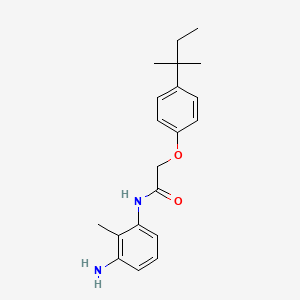 molecular formula C20H26N2O2 B1437475 N-(3-Amino-2-methylphenyl)-2-[4-(tert-pentyl)-phenoxy]acetamide CAS No. 1020055-44-0