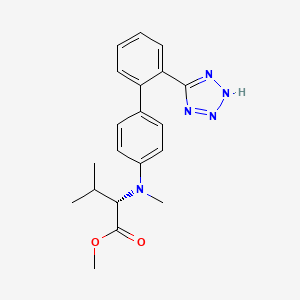 molecular formula C20H23N5O2 B1437476 (S)-methyl 2-((2'-(2H-tetrazol-5-yl)biphenyl-4-yl)methylamino)-3-methylbutanoate CAS No. 1111177-24-2
