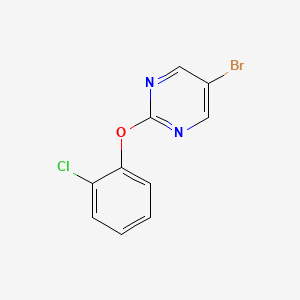 molecular formula C10H6BrClN2O B1437479 5-Bromo-2-(2-chlorophenoxy)pyrimidine CAS No. 73254-96-3