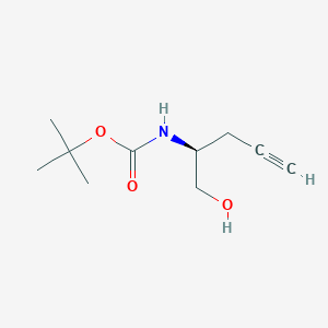 molecular formula C10H17NO3 B1437481 Boc-2-炔丙基-L-甘氨醇 CAS No. 763122-73-2
