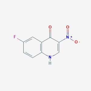 molecular formula C9H5FN2O3 B1437482 6-Fluoro-4-hydroxy-3-nitroquinoline CAS No. 628284-75-3