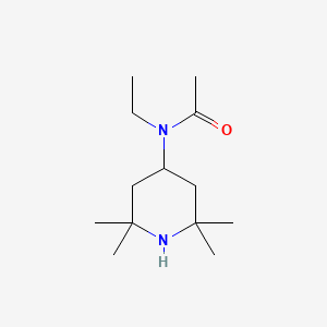 molecular formula C13H26N2O B14374850 N-Ethyl-N-(2,2,6,6-tetramethylpiperidin-4-yl)acetamide CAS No. 89725-67-7