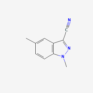 molecular formula C10H9N3 B1437486 1,5-Dimethyl-1H-indazole-3-carbonitrile CAS No. 1015846-71-5