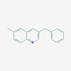 molecular formula C17H15N B14374869 3-Benzyl-6-methylquinoline CAS No. 89836-49-7