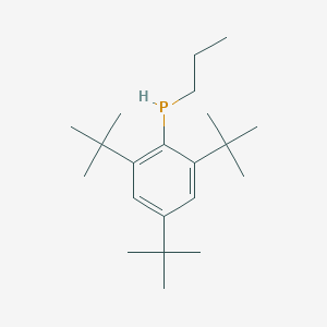 molecular formula C21H37P B14374878 Propyl(2,4,6-tri-tert-butylphenyl)phosphane CAS No. 89566-73-4