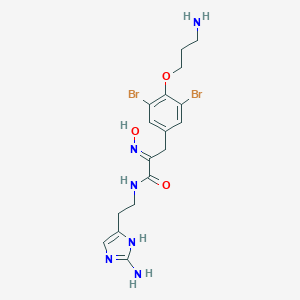molecular formula C17H22Br2N6O3 B143749 Purealidin A CAS No. 134850-51-4