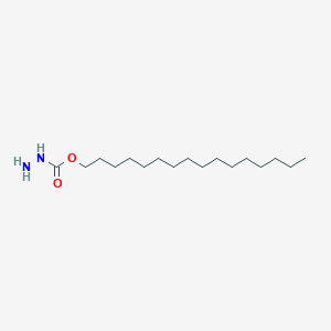molecular formula C17H36N2O2 B14374901 Hexadecyl hydrazinecarboxylate CAS No. 89761-30-8