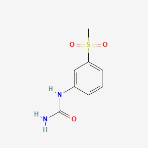 molecular formula C8H10N2O3S B14374918 Urea, (3-(methylsulfonyl)phenyl)- CAS No. 88497-95-4
