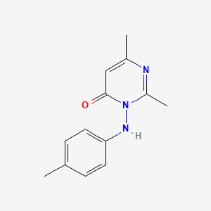 molecular formula C13H15N3O B14375014 2,6-Dimethyl-3-(4-methylanilino)pyrimidin-4(3H)-one CAS No. 89544-95-6