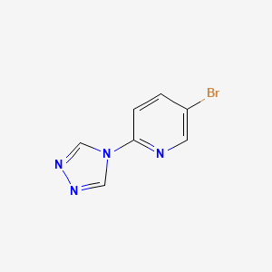 molecular formula C7H5BrN4 B1437502 5-Bromo-2-(4H-1,2,4-triazol-4-YL)pyridine CAS No. 959240-99-4