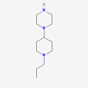 molecular formula C12H25N3 B1437506 1-(1-Propylpiperidin-4-yl)piperazine CAS No. 1082511-85-0