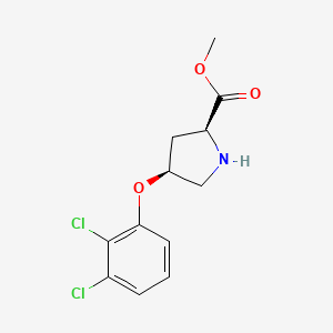 Methyl (2S,4S)-4-(2,3-dichlorophenoxy)-2-pyrrolidinecarboxylate