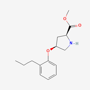 Methyl (2S,4S)-4-(2-propylphenoxy)-2-pyrrolidinecarboxylate