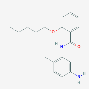 molecular formula C19H24N2O2 B1437518 N-(5-Amino-2-methylphenyl)-2-(pentyloxy)benzamide CAS No. 1020723-90-3