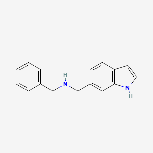 molecular formula C16H16N2 B1437522 N-Benzyl-N-(1H-indol-6-ylmethyl)amine CAS No. 1017791-17-1
