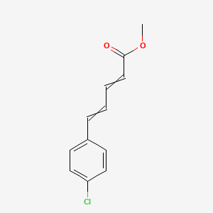 molecular formula C12H11ClO2 B14375220 Methyl 5-(4-chlorophenyl)penta-2,4-dienoate CAS No. 89812-62-4