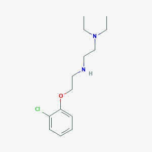 molecular formula C14H23ClN2O B1437523 N1-[2-(2-氯苯氧基)乙基]-N2,N2-二乙基-1,2-乙二胺 CAS No. 1040686-06-3