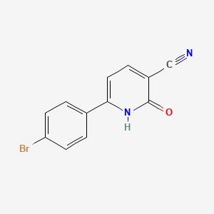 molecular formula C12H7BrN2O B1437524 6-(4-溴苯基)-2-氧代-1H-吡啶-3-腈 CAS No. 149557-07-3