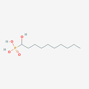 molecular formula C10H23O4P B14375241 Phosphonic acid, (1-hydroxydecyl)- CAS No. 91014-71-0