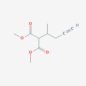 molecular formula C10H14O4 B14375247 Dimethyl (pent-4-yn-2-yl)propanedioate CAS No. 90311-69-6