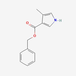 molecular formula C13H13NO2 B14375258 Benzyl 4-methyl-1H-pyrrole-3-carboxylate CAS No. 89909-40-0