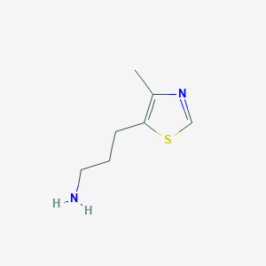 molecular formula C7H12N2S B1437527 3-(4-Methyl-1,3-thiazol-5-yl)propan-1-amine CAS No. 325491-86-9