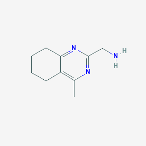 molecular formula C10H15N3 B1437530 (4-Methyl-5,6,7,8-tetrahydroquinazolin-2-yl)methanamine CAS No. 936940-73-7