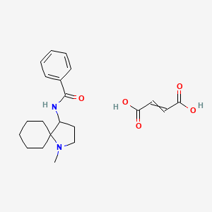molecular formula C21H28N2O5 B14375319 but-2-enedioic acid;N-(1-methyl-1-azaspiro[4.5]decan-4-yl)benzamide CAS No. 89732-28-5