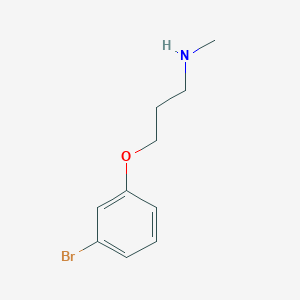 molecular formula C10H14BrNO B1437534 3-(3-Bromophenoxy)-N-methylpropan-1-amine CAS No. 915923-82-9
