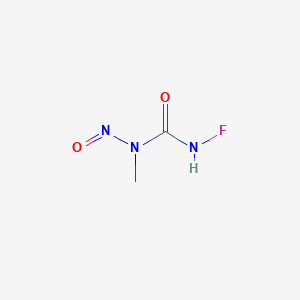 molecular formula C2H4FN3O2 B14375352 N'-Fluoro-N-methyl-N-nitrosourea CAS No. 90011-84-0