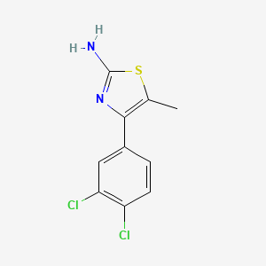 molecular formula C10H8Cl2N2S B1437538 4-(3,4-Dichlorophenyl)-5-methyl-1,3-thiazol-2-amine CAS No. 228413-64-7