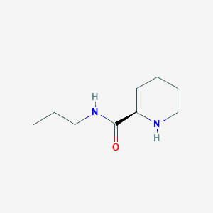 molecular formula C9H18N2O B1437539 (2R)-N-propylpiperidine-2-carboxamide CAS No. 1604368-79-7