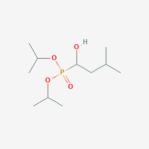 molecular formula C11H25O4P B14375394 Dipropan-2-yl (1-hydroxy-3-methylbutyl)phosphonate CAS No. 89865-30-5