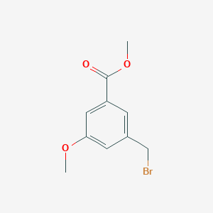 molecular formula C10H11BrO3 B143754 Methyl 3-(bromomethyl)-5-methoxybenzoate CAS No. 133357-62-7
