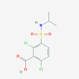 B1437540 2,6-Dichloro-3-[(propan-2-yl)sulfamoyl]benzoic acid CAS No. 1036577-87-3