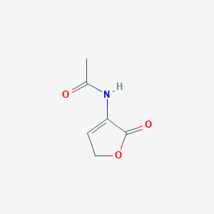 molecular formula C6H7NO3 B14375408 N-(2-Oxo-2,5-dihydrofuran-3-yl)acetamide CAS No. 90237-92-6