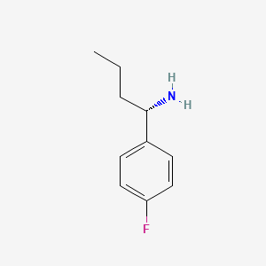 molecular formula C10H14FN B1437541 (S)-1-(4-Fluorophenyl)butan-1-amine CAS No. 321840-52-2